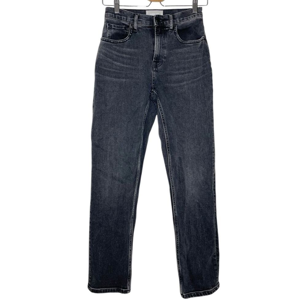 Everlane Faded Washed Black Straight Leg Cheeky Jean- 26